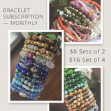 Monthly Themed Bracelet Stacks