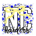 #5 Raiders Bow Tee on COMFORT COLOR