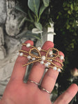 Matte Gold Bow Bracelet Set of 3