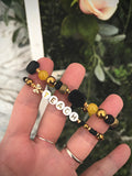 Black/Gold Teacher Bracelet Gift Set with gift box