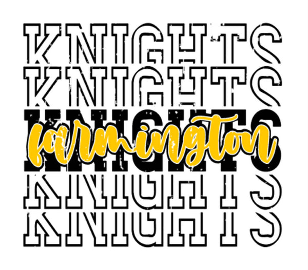 #9 Knights Repeat Tee