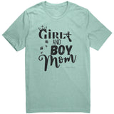 Girl and Boy Mom Tee (Mint)